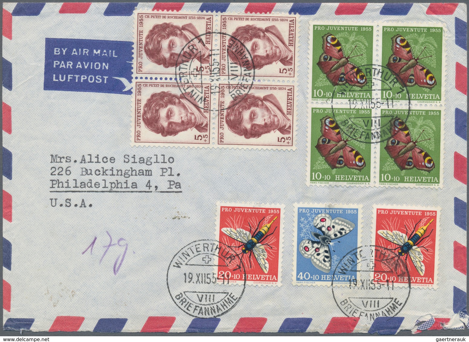 Thematik: Tiere-Schmetterlinge / animals-butterflies: 1950/1990 (ca.), comprehensive holding of u/m