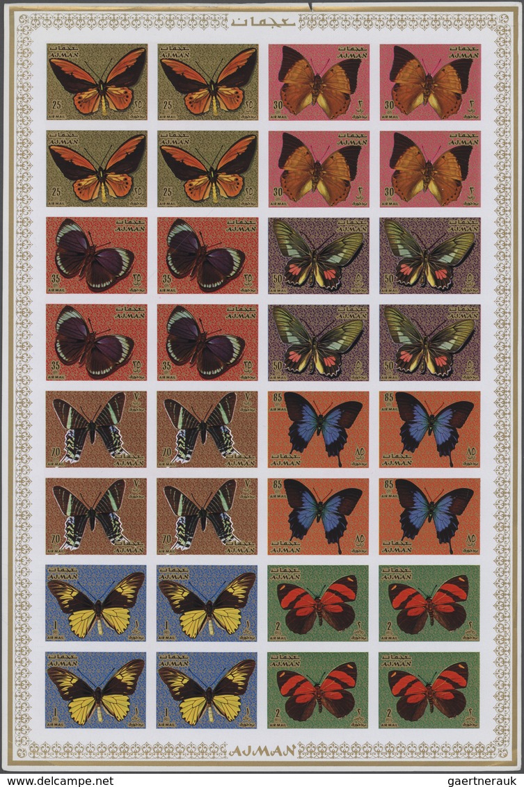 Thematik: Tiere-Schmetterlinge / Animals-butterflies: Ab 1968, A Big Collection Of Nice Coloured But - Schmetterlinge