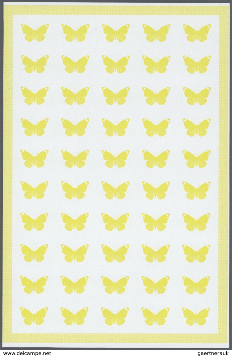 Thematik: Tiere-Schmetterlinge / animals-butterflies: 1980, Iraq. Progressive proofs set of sheets f