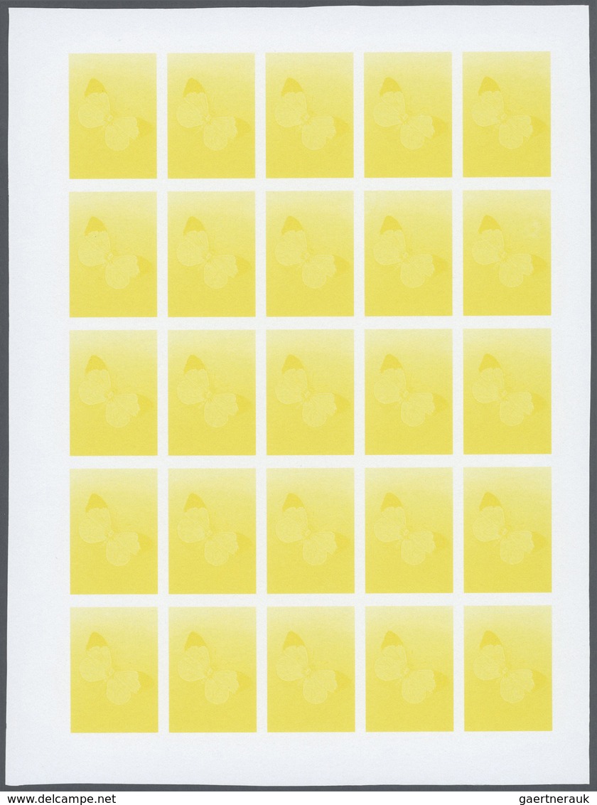 Thematik: Tiere-Schmetterlinge / Animals-butterflies: 1986, Morocco. Progressive Proofs Set Of Sheet - Schmetterlinge