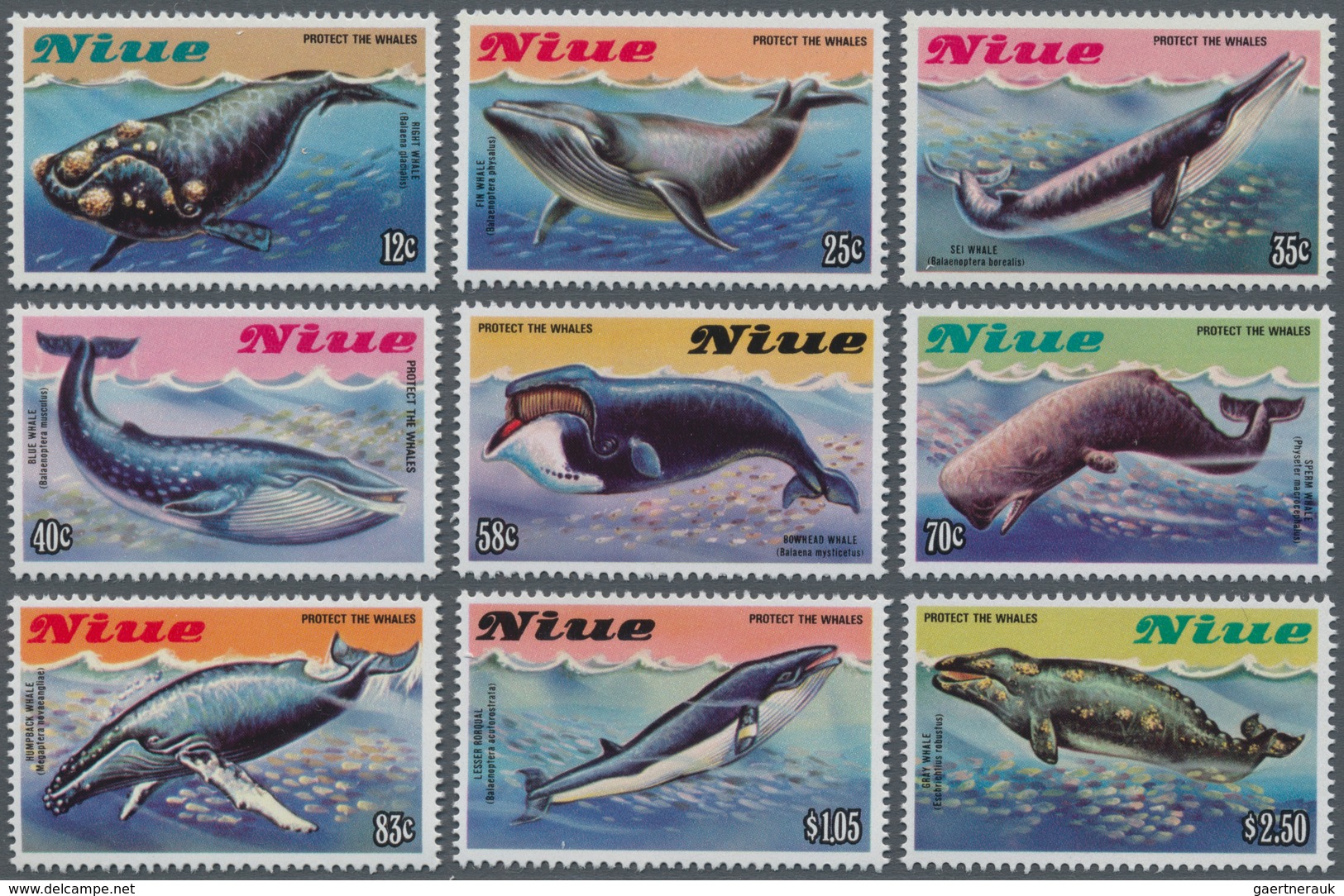 Thematik: Tiere-Meeressäuger (u.a. Wale) / Animals-aquatic Mammals: 1983, NIUE: Protect The Whales C - Sonstige & Ohne Zuordnung