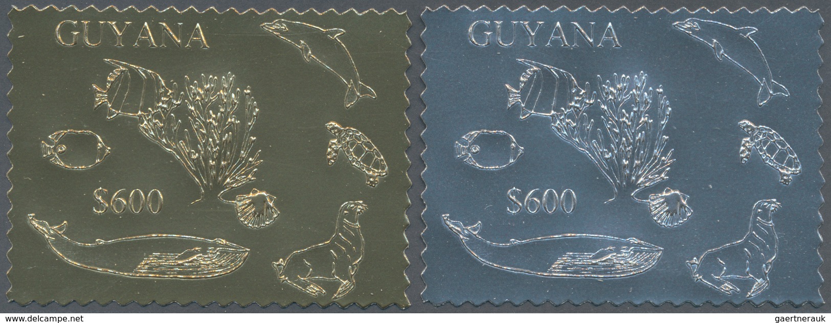 Thematik: Umweltschutz / Environment Protection: 1993, Guyana. Lot Of 100 Complete Sets à 6 GOLD/SIL - Umweltschutz Und Klima