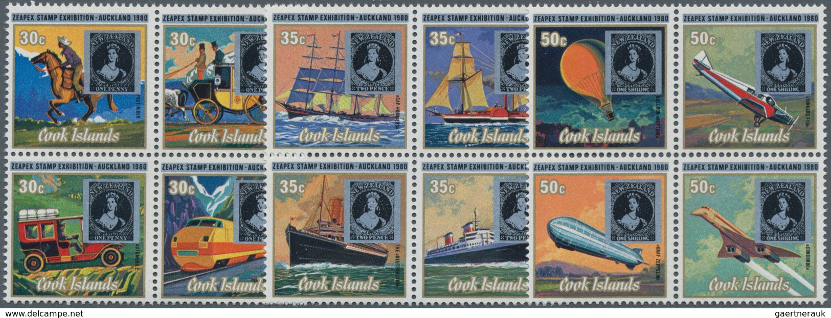 Thematik: Verkehr / Traffic: 1980, COOK ISLANDS: 100 Years Death Of Rowland Hill (transport Incl. Sh - Altri & Non Classificati