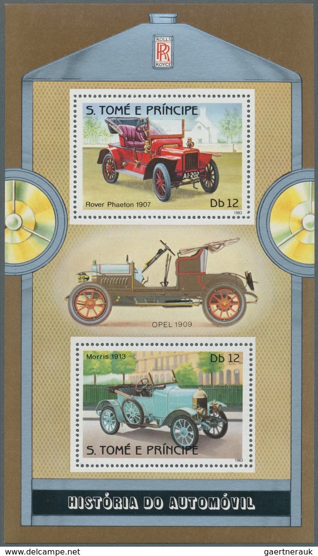 Thematik: Verkehr-Auto / Traffic-car: 1983, SAO TOME E PRINCIPE: Cars Set Of Four Different Perf. Sp - Autos