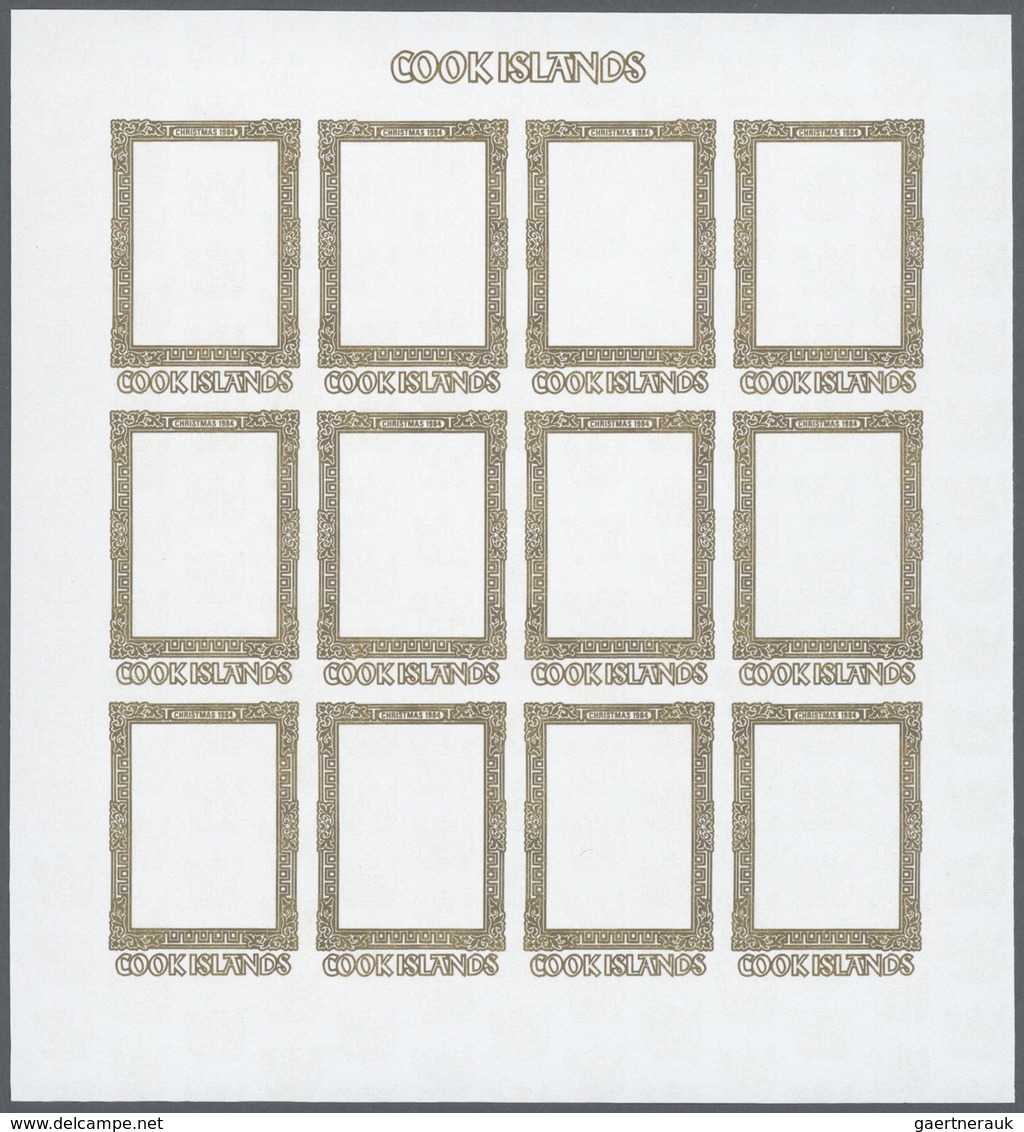 Thematik: Weihnachten / christmas: 1984, Cook Islands. Progressive proofs set of sheets for the CHRI