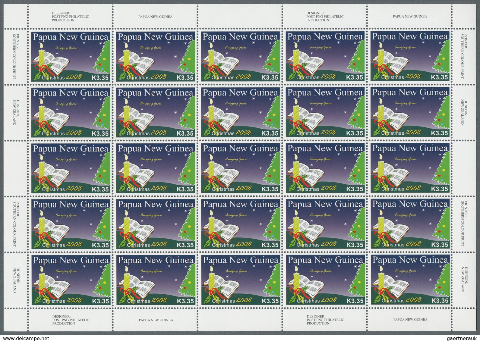 Thematik: Weihnachten / Christmas: 2008, Papua New Guinea. Lot With 2,500 Complete Sets CHRISTMAS 20 - Weihnachten