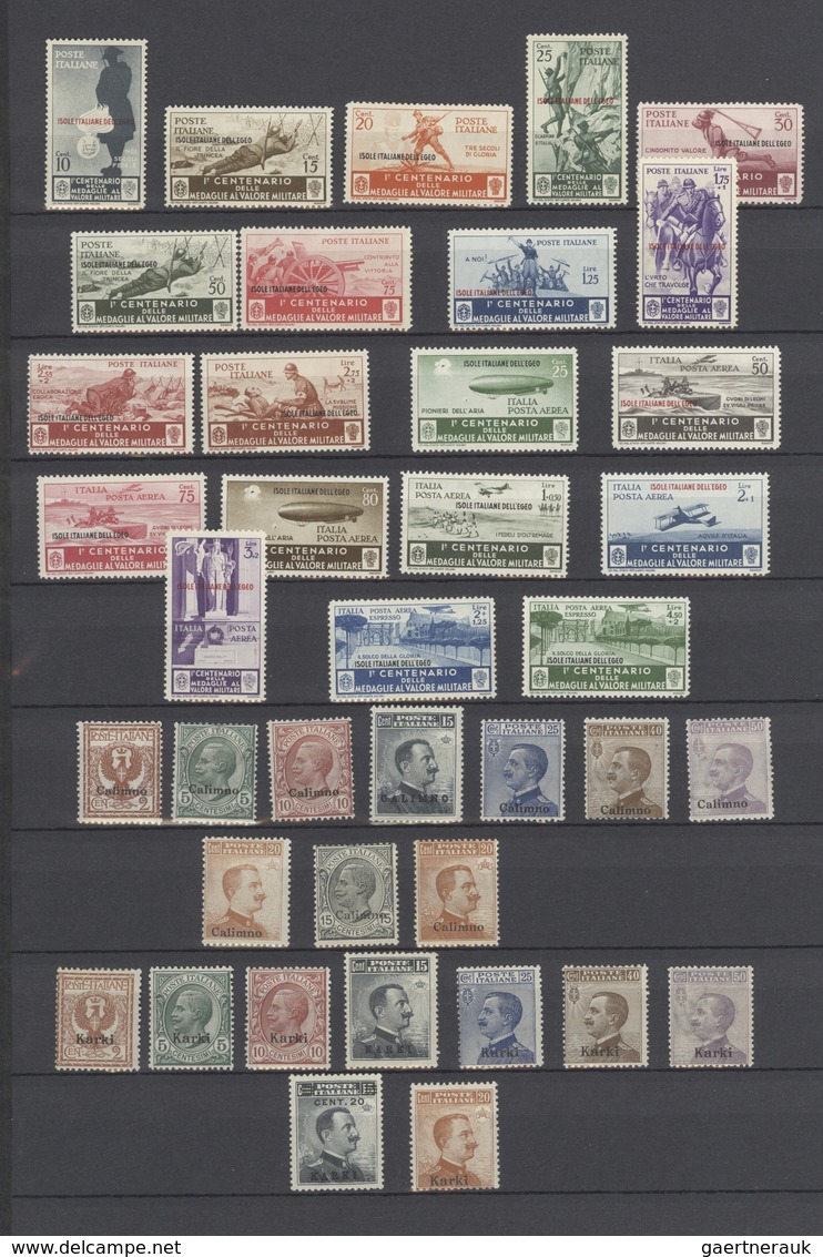 Ägäische Inseln: 1912/1934, A Mint Collection Comprising General Issues And The Island Overprints Fr - Aegean