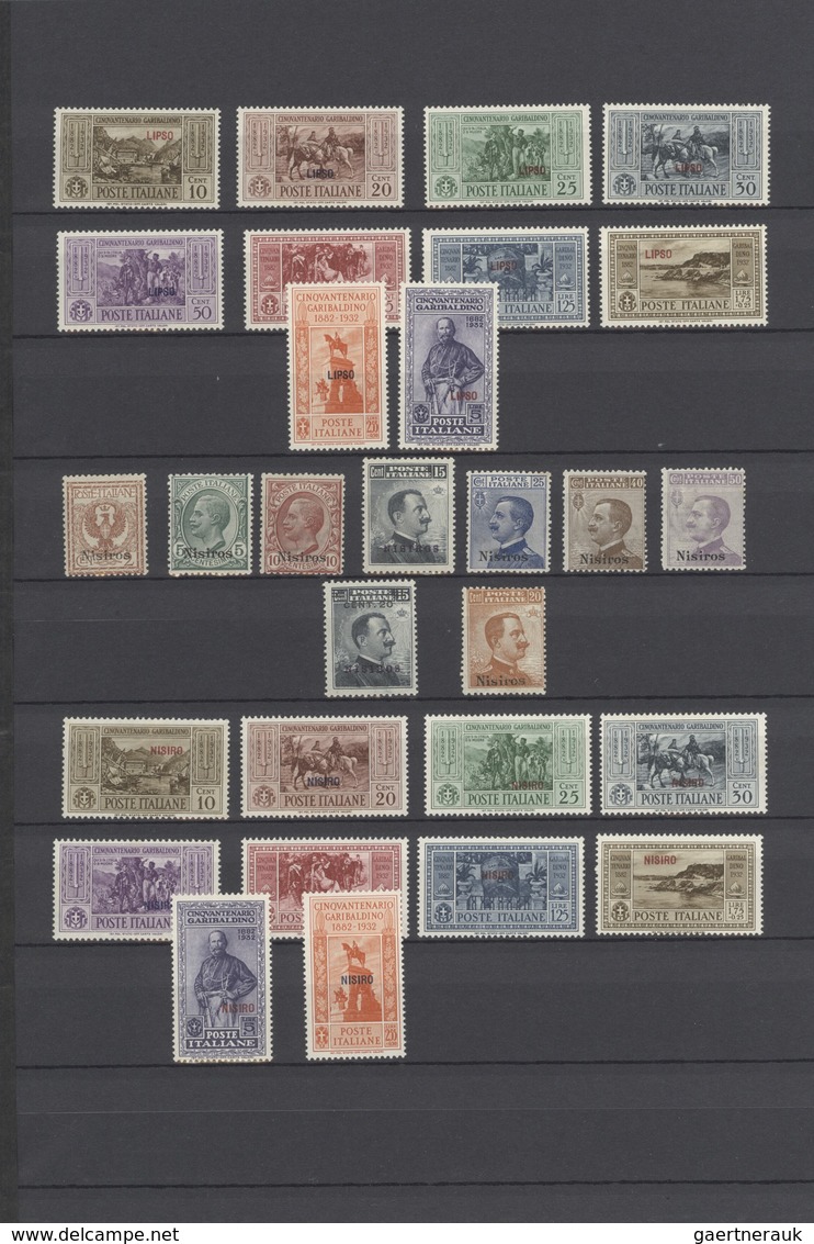 Ägäische Inseln: 1912/1934, A Mint Collection Comprising General Issues And The Island Overprints Fr - Aegean