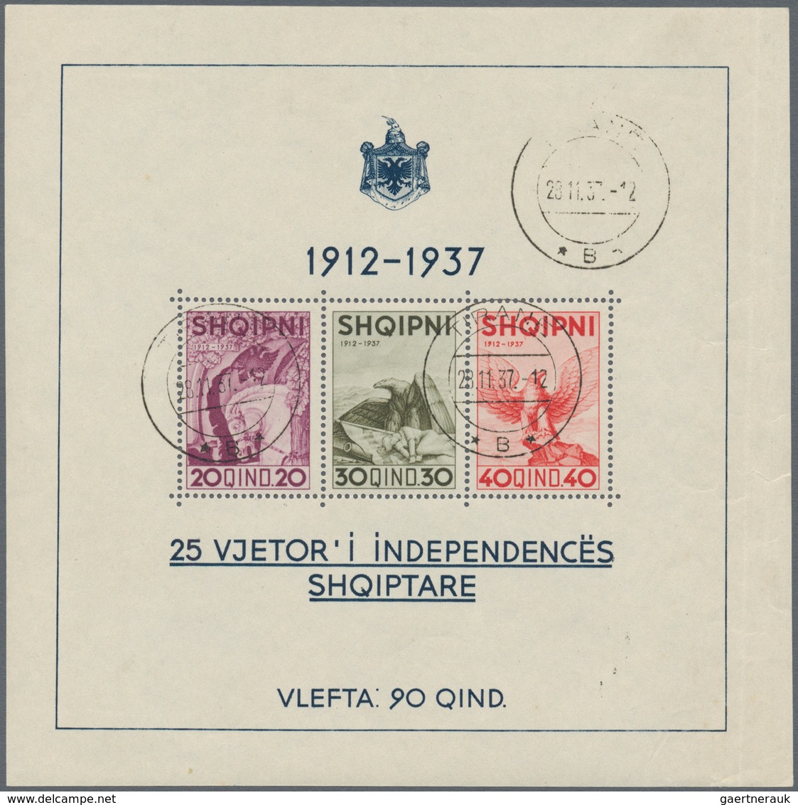 Albanien: 1913/1962, Mint And Used Assortment On Stockcards Incl. Early Issues, Complete Sets, Overp - Albanien