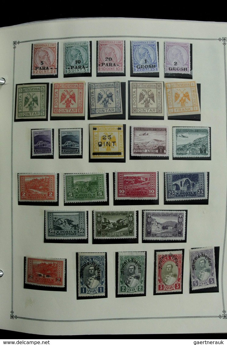 Albanien: 1913-2003: Messy, but reasonable, MNH, mint hinged and used collection Albania 1913-2003 i