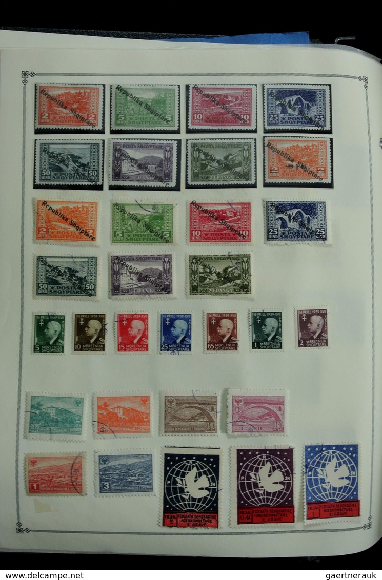 Albanien: 1913-2003: Messy, but reasonable, MNH, mint hinged and used collection Albania 1913-2003 i