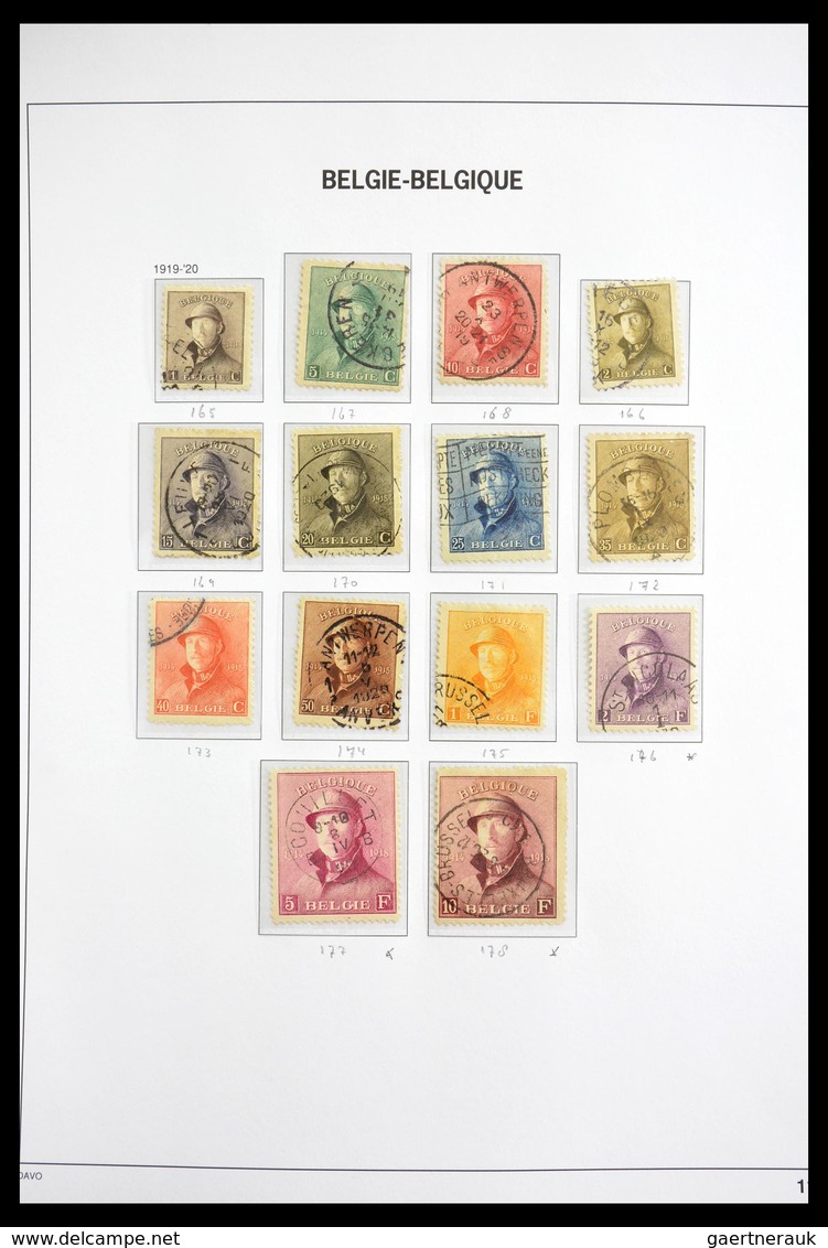 Belgien: 1849-1939: Beautiful, Cancelled, Complete Collection Belgium 1849-1939 In Davo Luxe Album W - Sammlungen