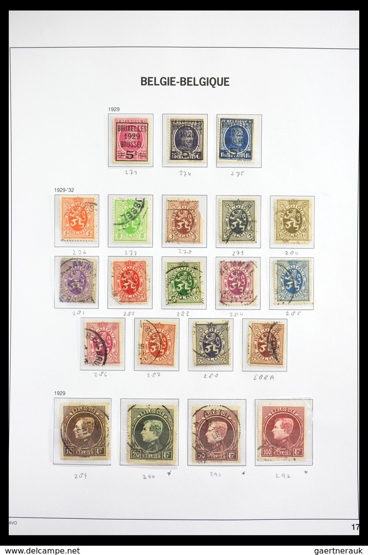 Belgien: 1849-1939: Beautiful, cancelled, complete collection Belgium 1849-1939 in Davo luxe album w