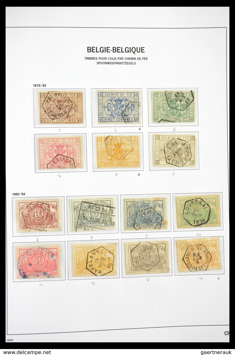 Belgien: 1849-1939: Beautiful, cancelled, complete collection Belgium 1849-1939 in Davo luxe album w