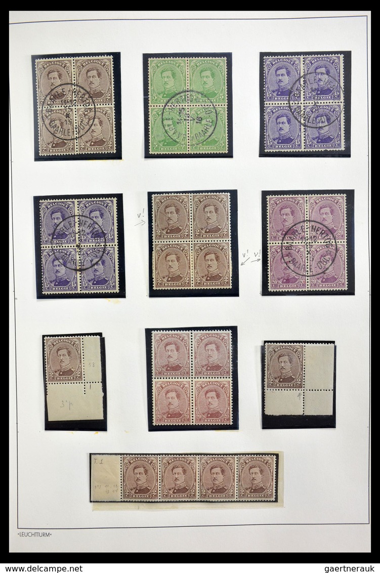 Belgien: 1849-1969: Very well filled, MNH, mint hinged and used collection Belgium 1849-1969 in 2 Le