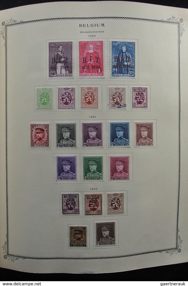 Belgien: 1849-1970: Almost Complete, Mostly MNH And Mint Hinged Collection Belgium And Colonies 1849 - Verzamelingen