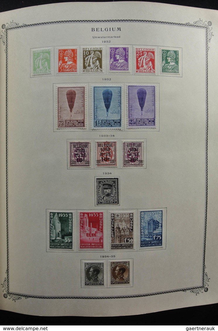 Belgien: 1849-1970: Almost Complete, Mostly MNH And Mint Hinged Collection Belgium And Colonies 1849 - Verzamelingen