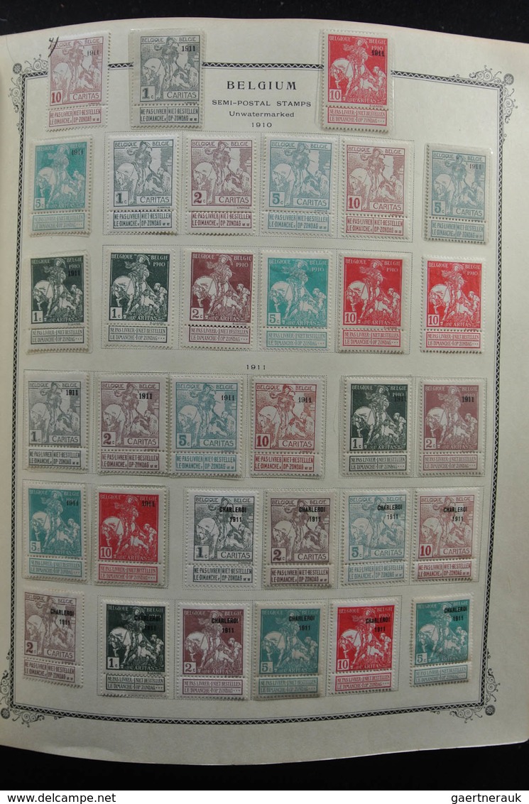 Belgien: 1849-1970: Almost complete, mostly MNH and mint hinged collection Belgium and colonies 1849