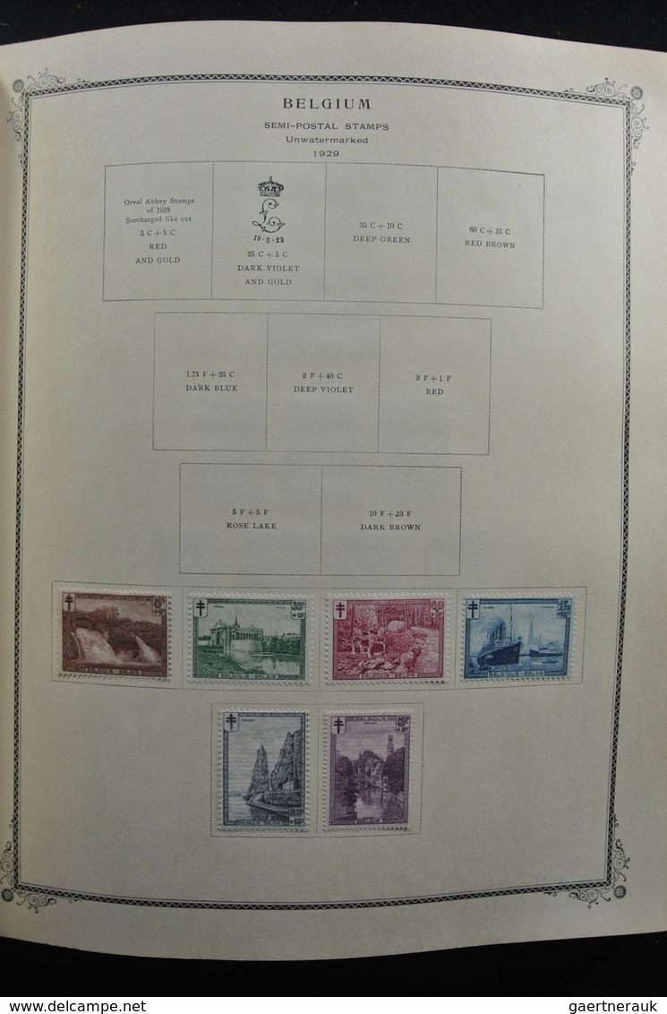 Belgien: 1849-1970: Almost complete, mostly MNH and mint hinged collection Belgium and colonies 1849