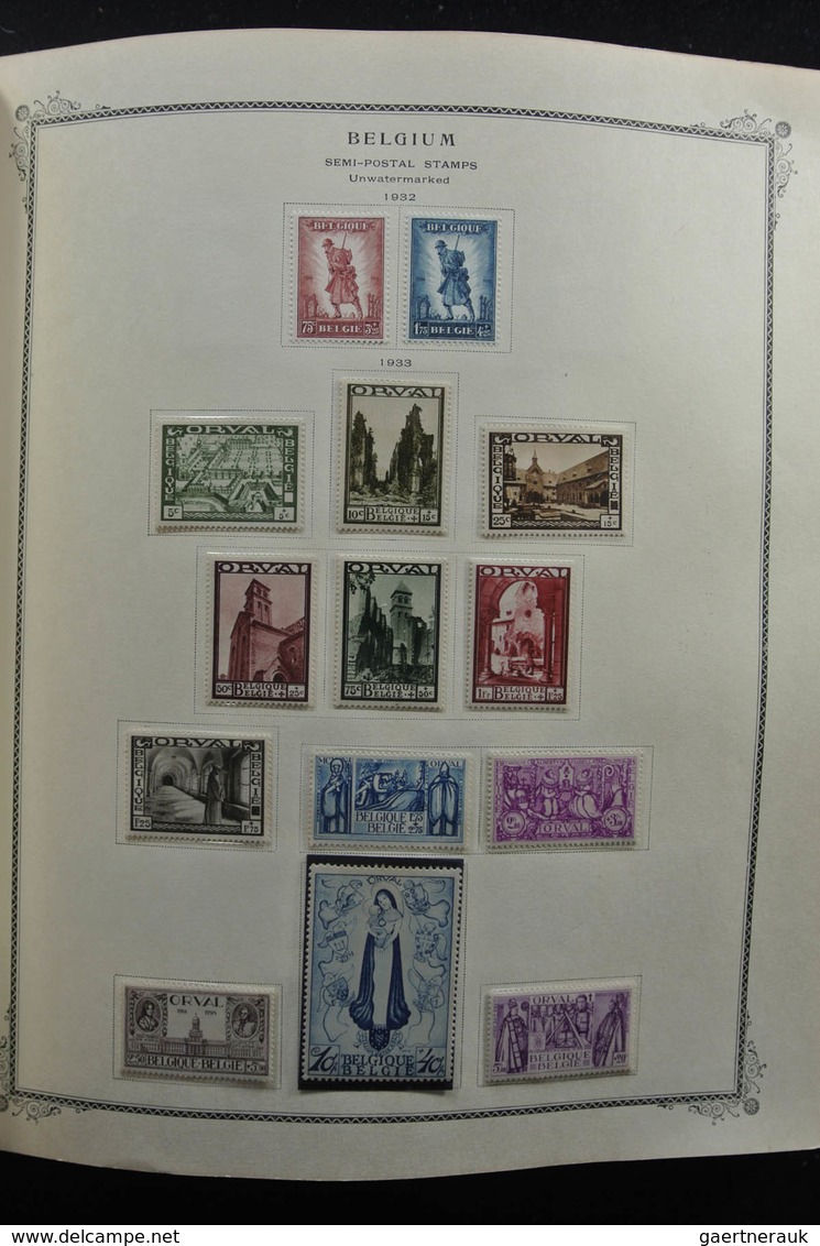 Belgien: 1849-1970: Almost complete, mostly MNH and mint hinged collection Belgium and colonies 1849