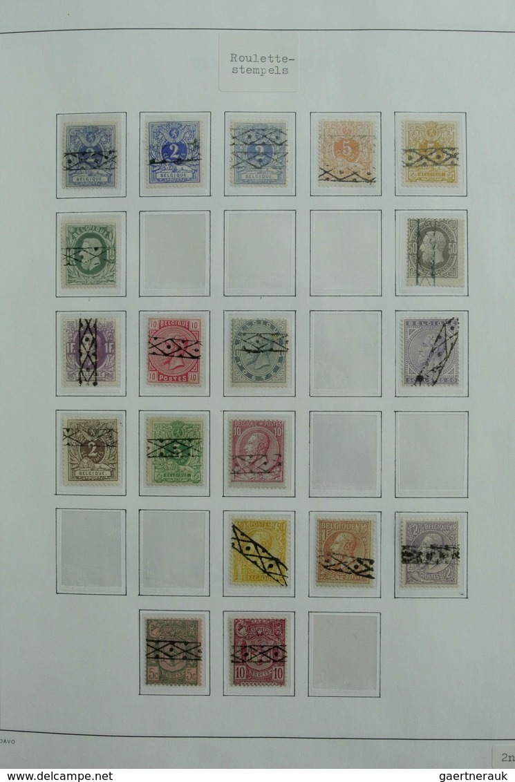 Belgien: 1849-1988: Very extensive, MNH, mint hinged and used, specialised collection Belgium 1849-1