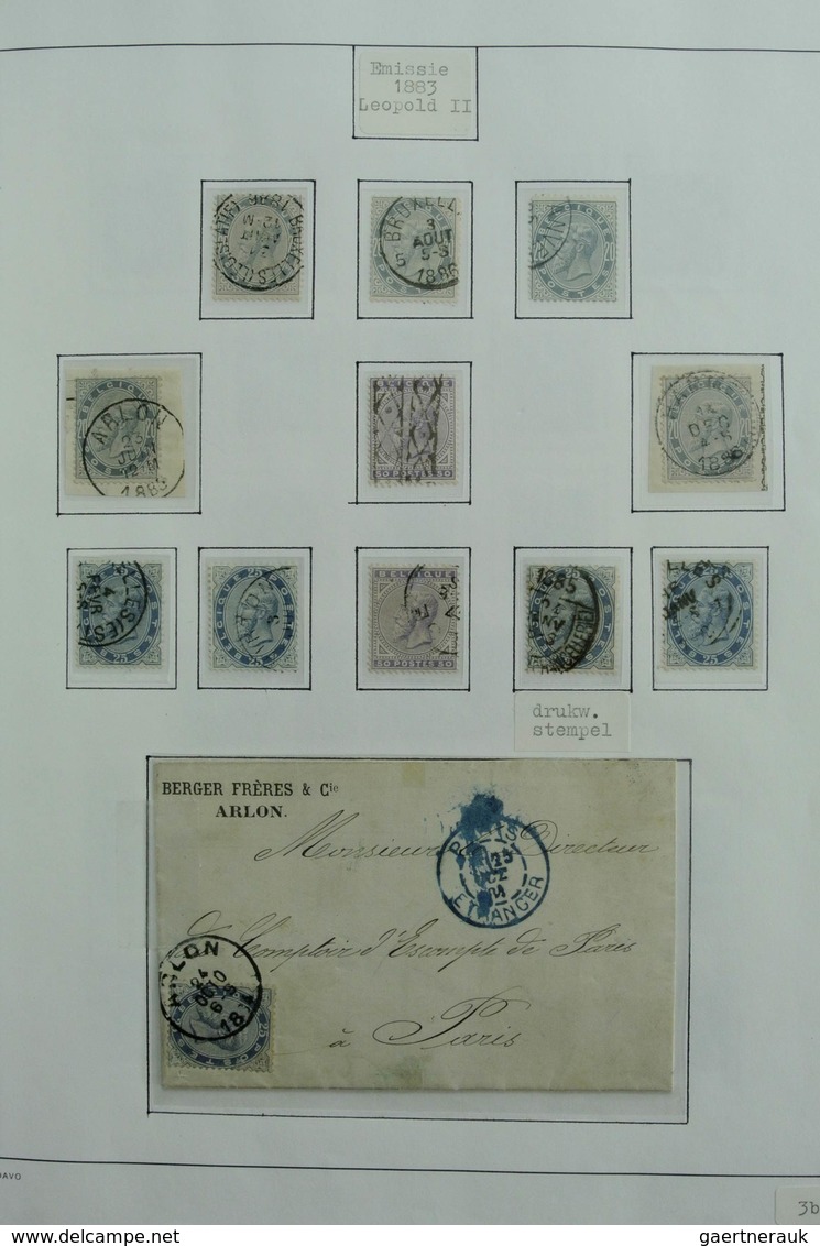 Belgien: 1849-1988: Very extensive, MNH, mint hinged and used, specialised collection Belgium 1849-1