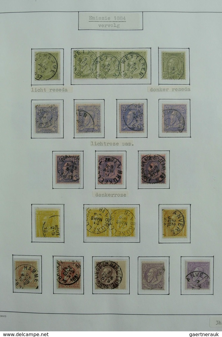 Belgien: 1849-1988: Very extensive, MNH, mint hinged and used, specialised collection Belgium 1849-1