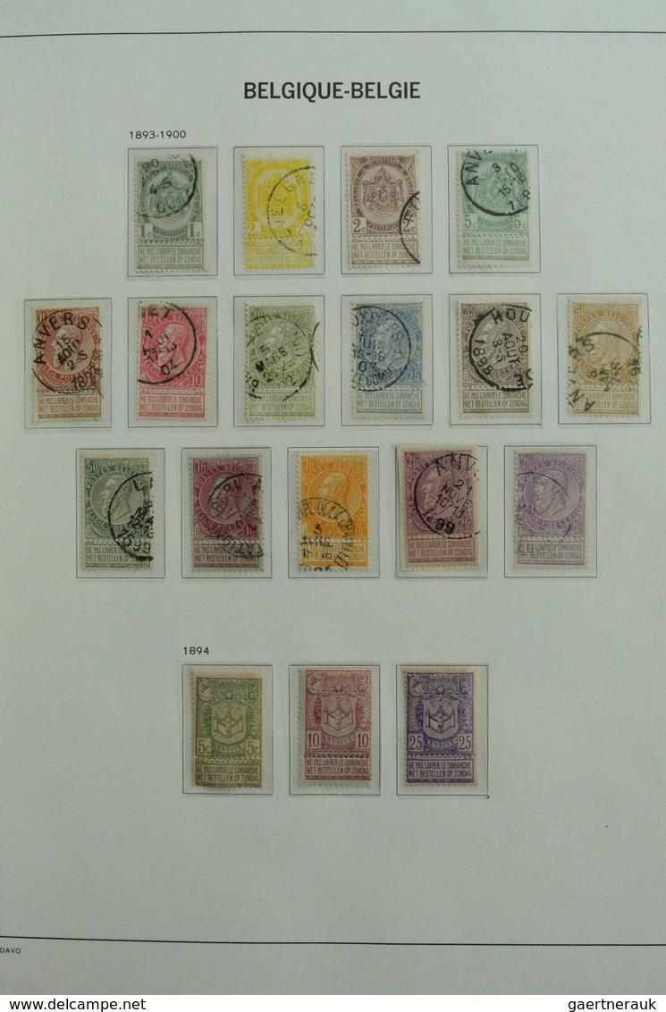 Belgien: 1849-1988: Very extensive, MNH, mint hinged and used, specialised collection Belgium 1849-1