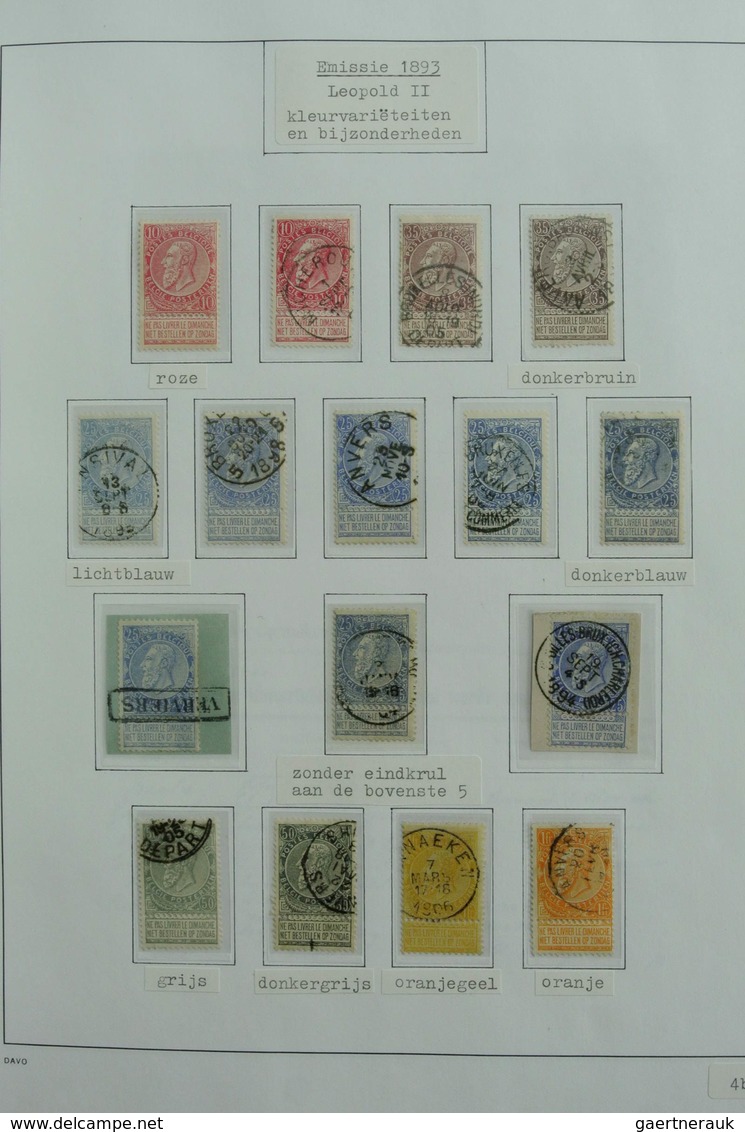 Belgien: 1849-1988: Very extensive, MNH, mint hinged and used, specialised collection Belgium 1849-1