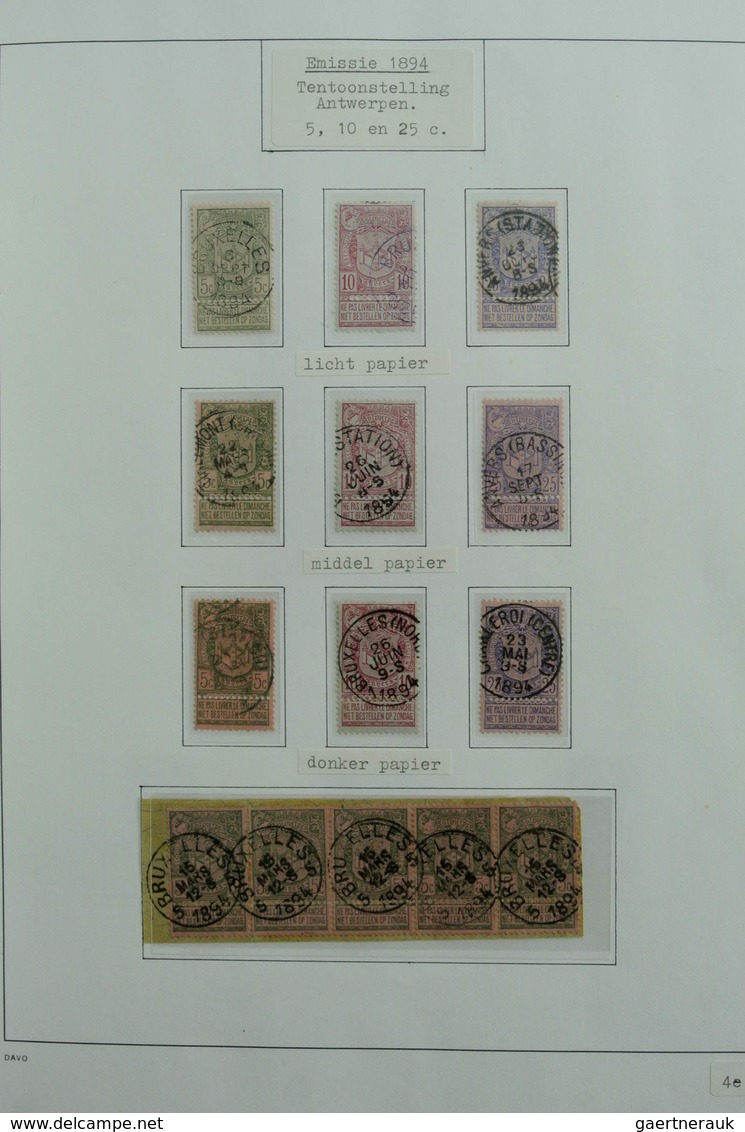 Belgien: 1849-1988: Very extensive, MNH, mint hinged and used, specialised collection Belgium 1849-1