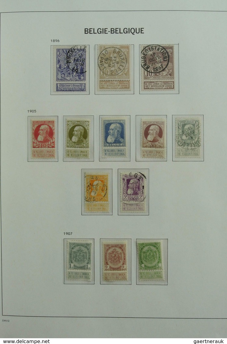 Belgien: 1849-1988: Very extensive, MNH, mint hinged and used, specialised collection Belgium 1849-1