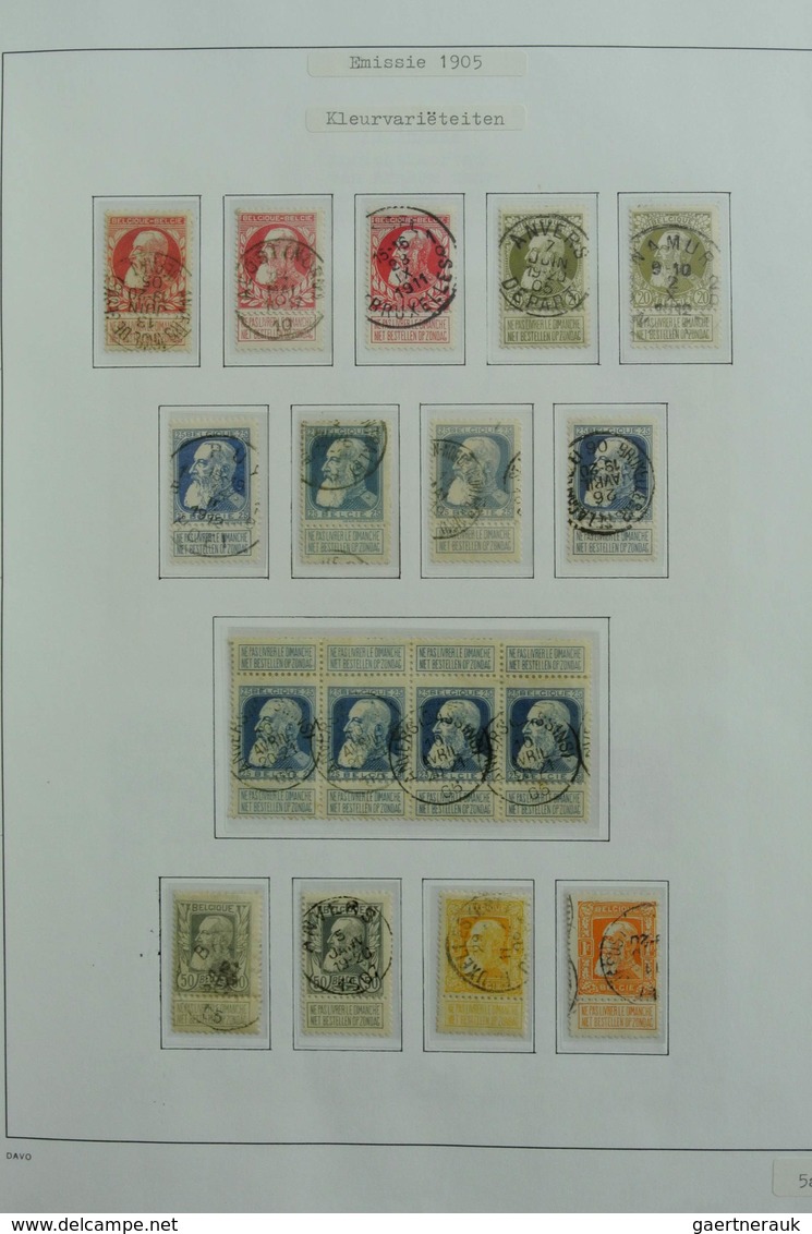 Belgien: 1849-1988: Very extensive, MNH, mint hinged and used, specialised collection Belgium 1849-1