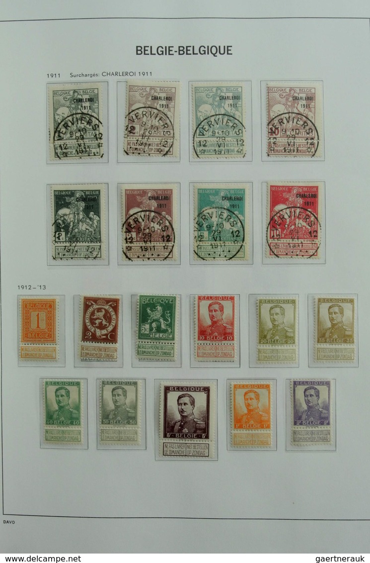 Belgien: 1849-1988: Very extensive, MNH, mint hinged and used, specialised collection Belgium 1849-1