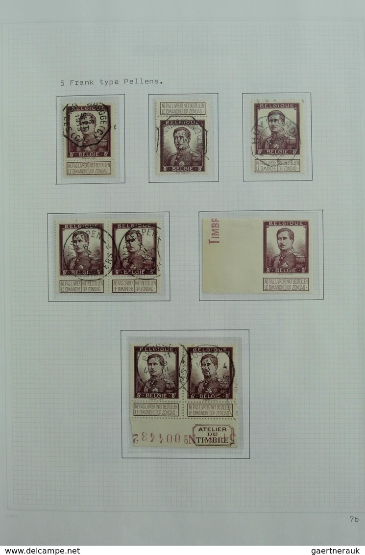 Belgien: 1849-1988: Very extensive, MNH, mint hinged and used, specialised collection Belgium 1849-1