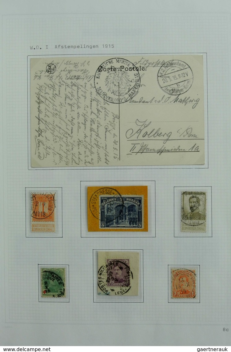 Belgien: 1849-1988: Very extensive, MNH, mint hinged and used, specialised collection Belgium 1849-1