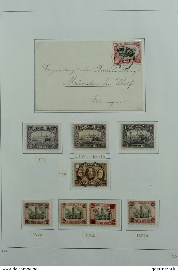 Belgien: 1849-1988: Very extensive, MNH, mint hinged and used, specialised collection Belgium 1849-1