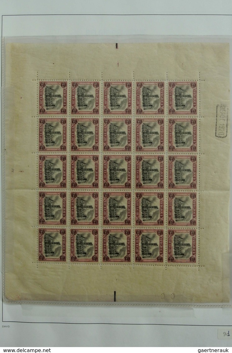 Belgien: 1849-1988: Very extensive, MNH, mint hinged and used, specialised collection Belgium 1849-1