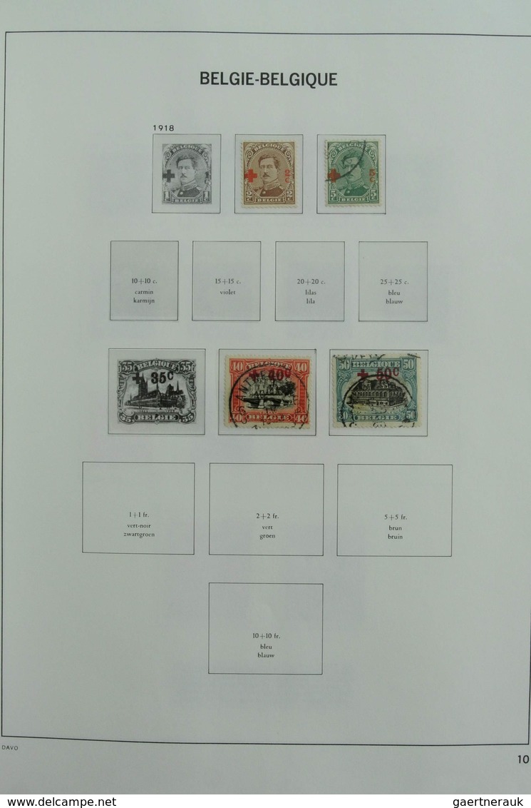 Belgien: 1849-1988: Very extensive, MNH, mint hinged and used, specialised collection Belgium 1849-1