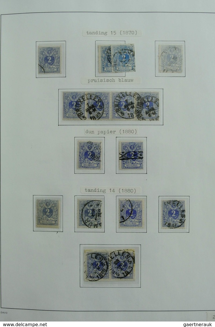 Belgien: 1849-1988: Very extensive, MNH, mint hinged and used, specialised collection Belgium 1849-1