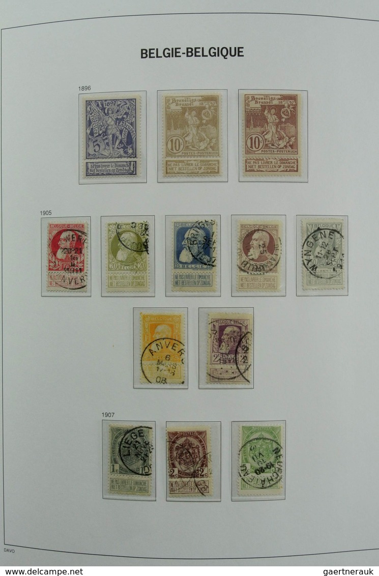 Belgien: 1849-1995: Very Extensive, MNH, Mint Hinged And Used Collection Belgium 1849-1995 In 6 Davo - Sammlungen