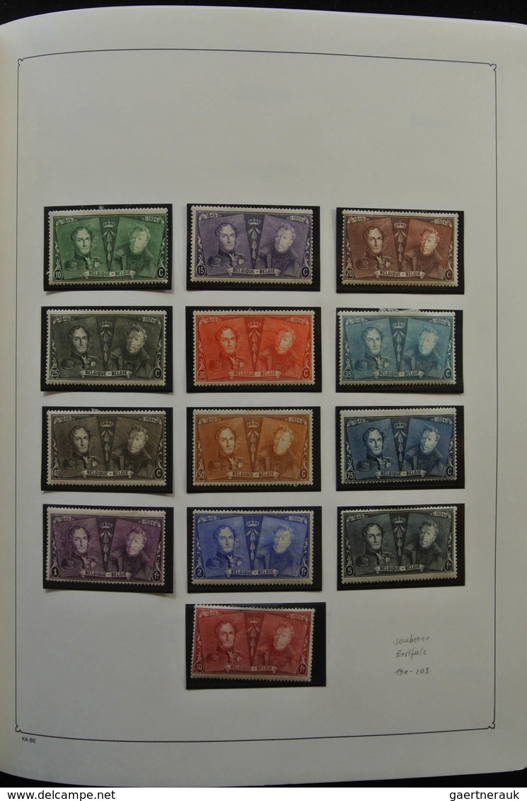 Belgien: 1849-1998: Extensive, in the mainnumbers complete, partly double collection Belgium 1849-19