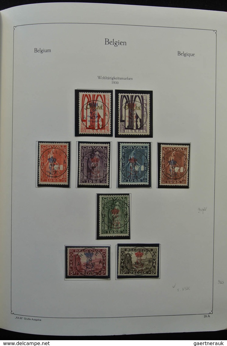 Belgien: 1849-1998: Extensive, in the mainnumbers complete, partly double collection Belgium 1849-19