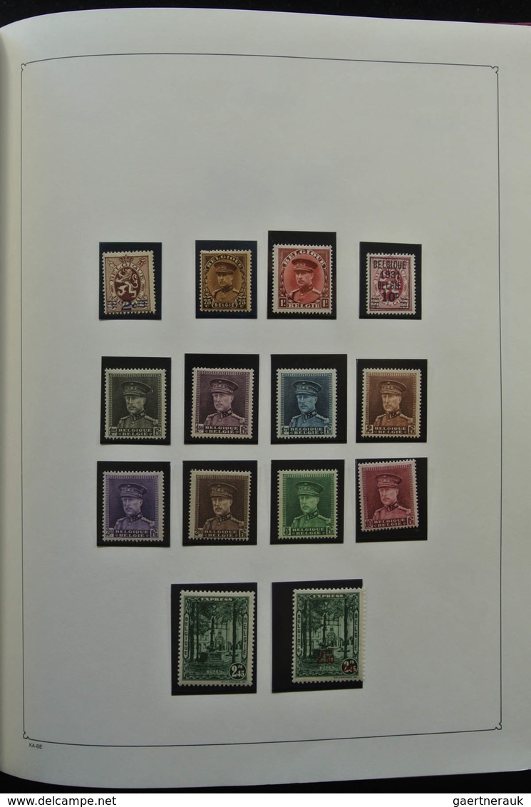 Belgien: 1849-1998: Extensive, in the mainnumbers complete, partly double collection Belgium 1849-19