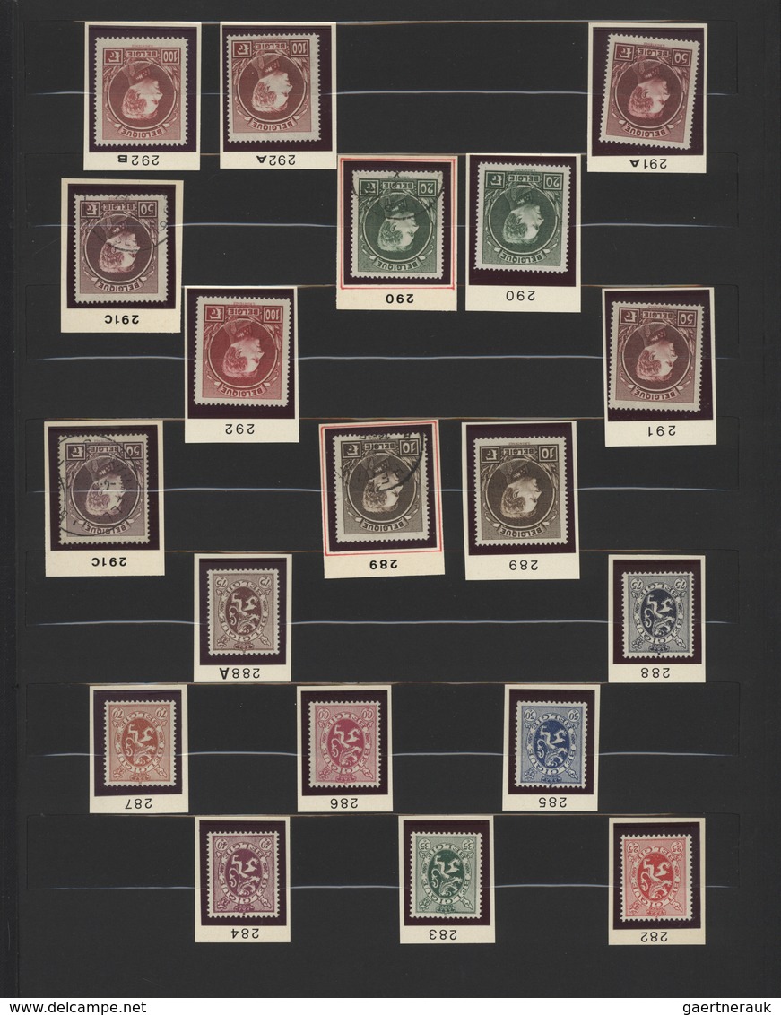 Belgien: 1915/1930, Unmounted Mint And Used Collection On Stockpages, Comprising Plenty Of Interesti - Collections