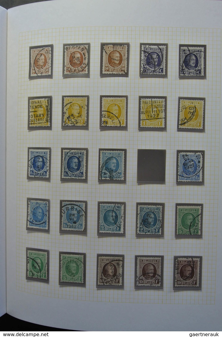 Belgien: 1915-1930: Very well filled, MNH, mint hinged and used, partly double collection Belgium 19