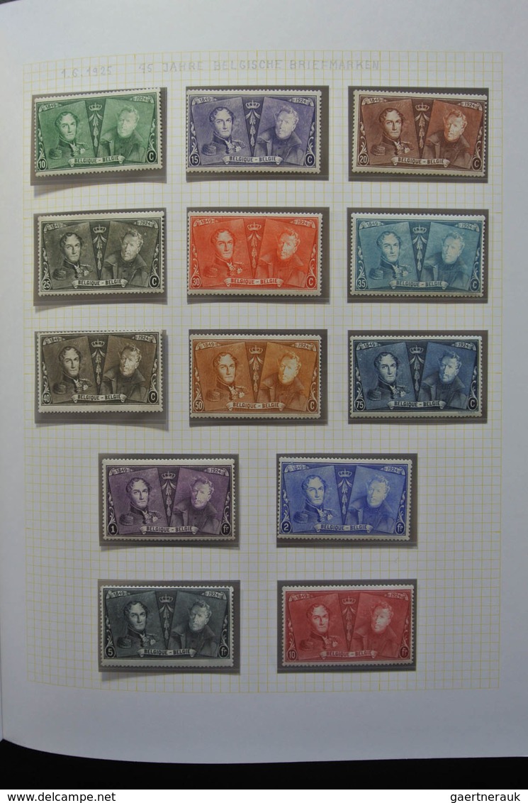 Belgien: 1915-1930: Very well filled, MNH, mint hinged and used, partly double collection Belgium 19