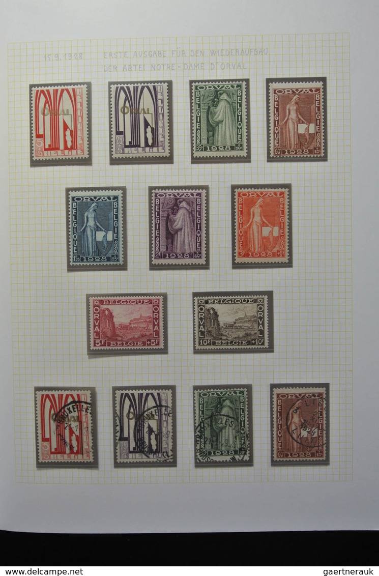 Belgien: 1915-1930: Very well filled, MNH, mint hinged and used, partly double collection Belgium 19