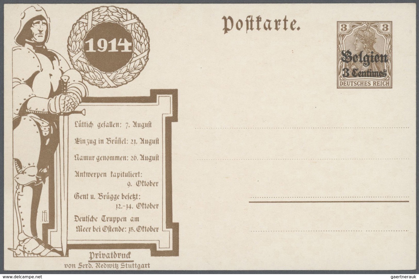 Belgien: 1916 - 1964, Umfangreiche Sammlung Von Ca. 320 Belegen, Zumeist Frankierte Briefe Und Einig - Sammlungen