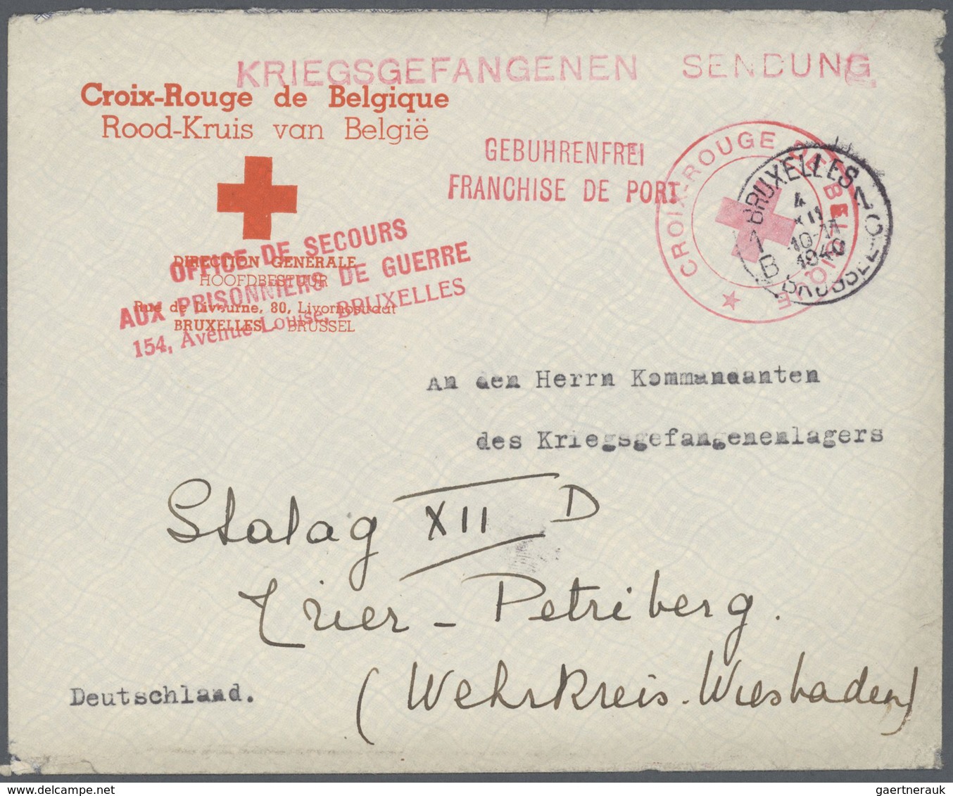 Belgien: 1916 - 1964, umfangreiche Sammlung von ca. 320 Belegen, zumeist frankierte Briefe und einig