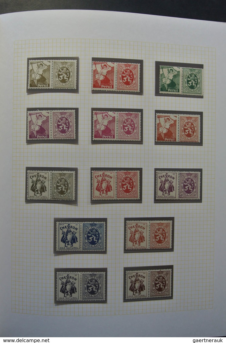 Belgien: 1929-2001: Beautiful, partly double collection Belgium 1929-2001 in 7 blanc Biella albums.